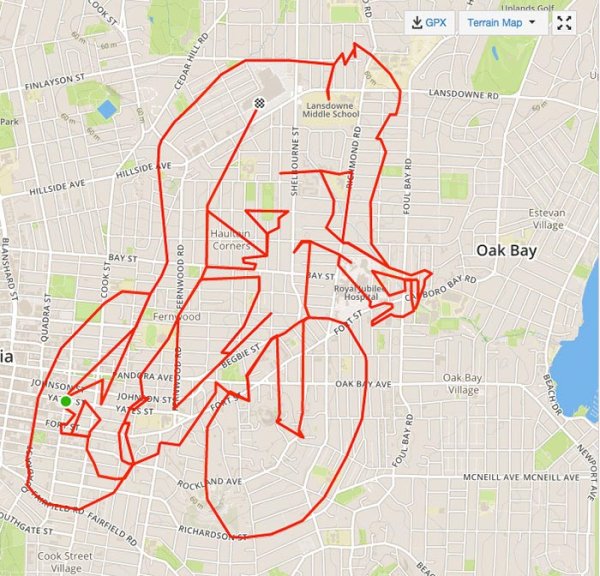 GPS рисование